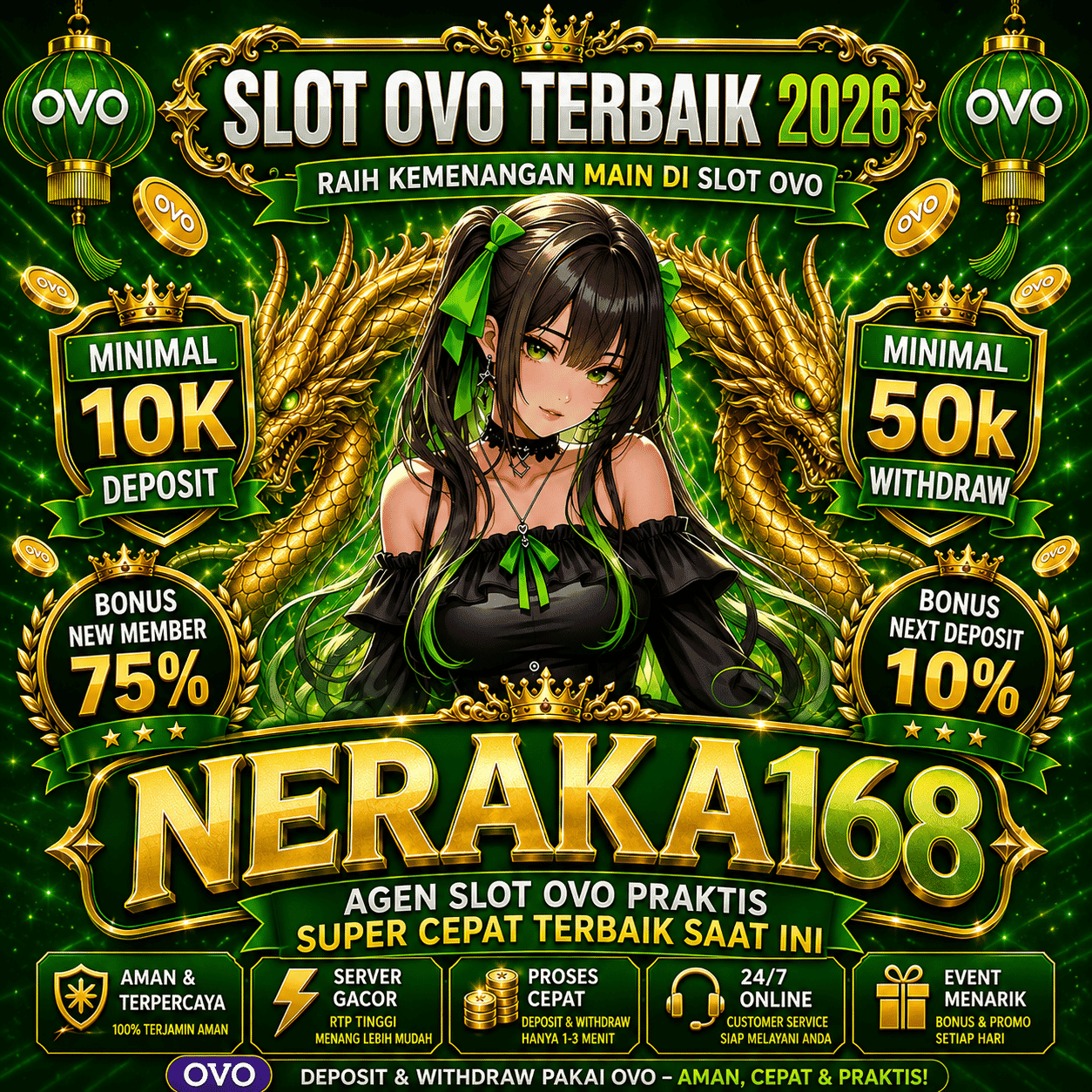 NERAKA168 : Portal Slot OVO Gacor Resmi dengan Bonus New Member Terbaik
